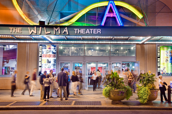 Outside the Wilma Theatre